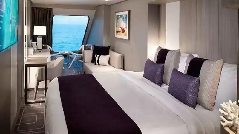 Cabina Deluxe con vista al mar  