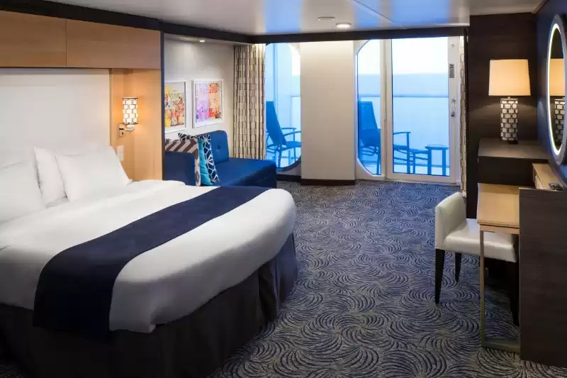 Cabina con vista al mar y gran balcón