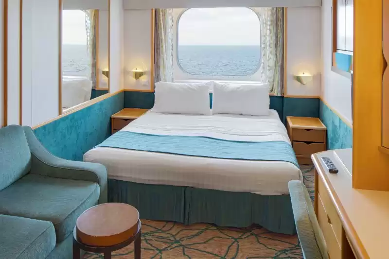 Cabina comunicada con vista al mar